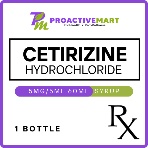 CETIRIZINE HYDROCHLORIDE 5mg / 5mL 60mL syrup