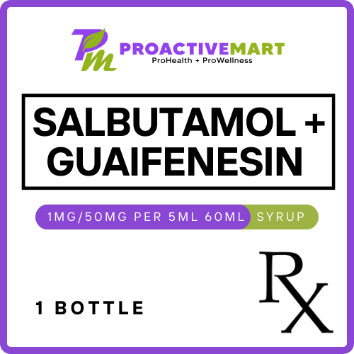 SALBUTAMOL + GUAIFENESIN 1mg/50mg 60ml syrup
