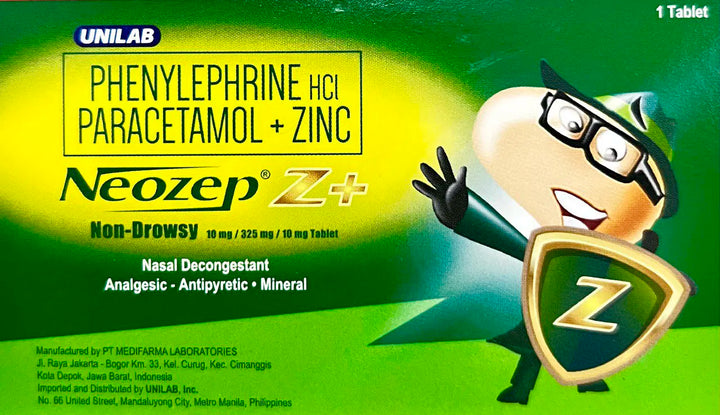 Neozep with Zinc Tablet