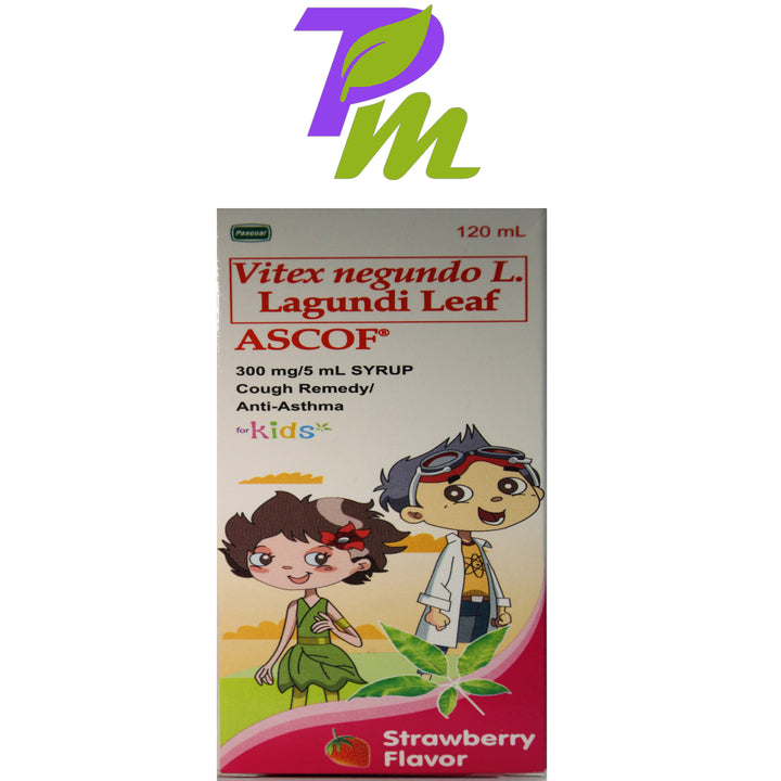 ASCOF LAGUNDI LEAF for Kids 120mL STRAWBERRY FLAVOR