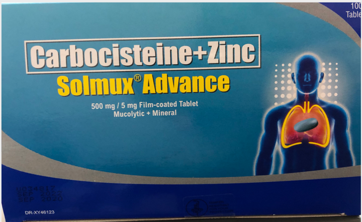 SOLMUX ADVANCE ( with ZINC) 500mg/5mg 10s