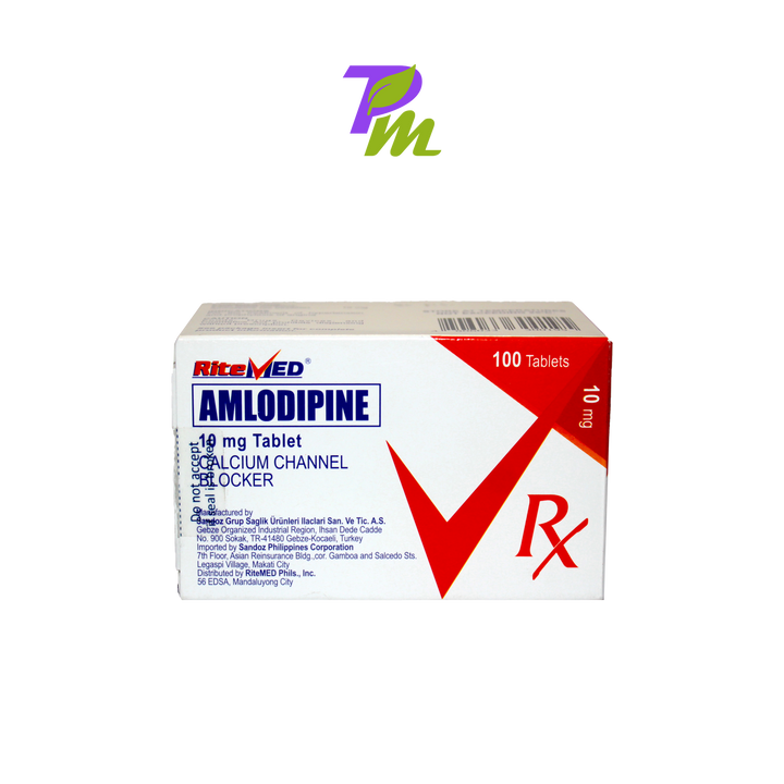 RITEMED AMLODIPINE BESILATE 10MG TABLET