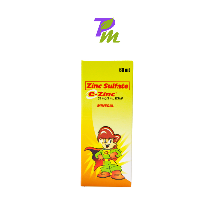 E-ZINC SYRUP( ZINC SULFATE) 60ML